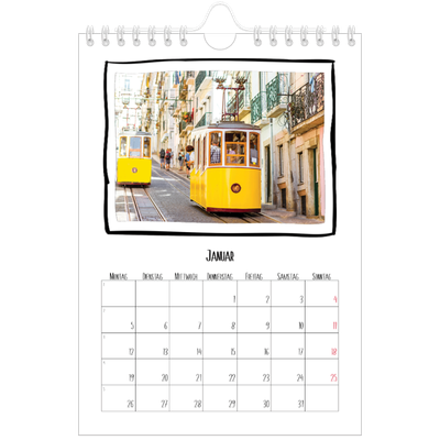 Fotokalender A5 — Scrapbook-Schnappschüsse [Januar]