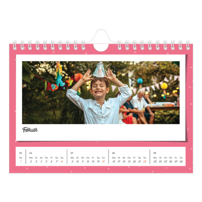 Fotokalender A5 — Bunte Retro-Bilder [Februar]