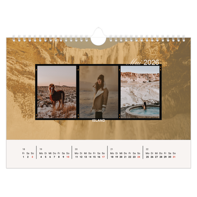 Fotokalender A4 — Wanderlust [deckblatt]