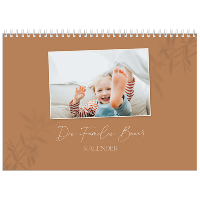 Fotokalender A4 doppelt (30 x 40 cm) — Warme Erdtöne [deckblatt]