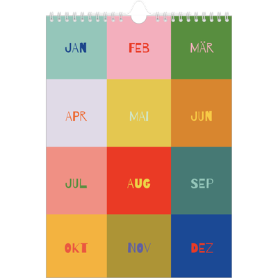 Fotokalender A4 (20 x 30 cm) — Farbenfroh wie du [deckblatt]