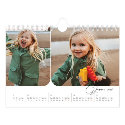 Fotokalender A5 — Schrift und Schnappschüsse [Januar]