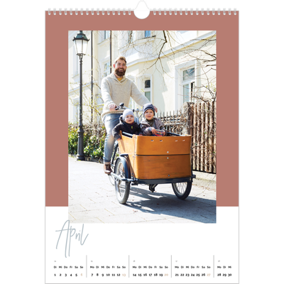 A3 Jahreskalender — Erdige Töne [April]