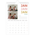 Fotokalender A5 — Bunte Schrift [Januar]