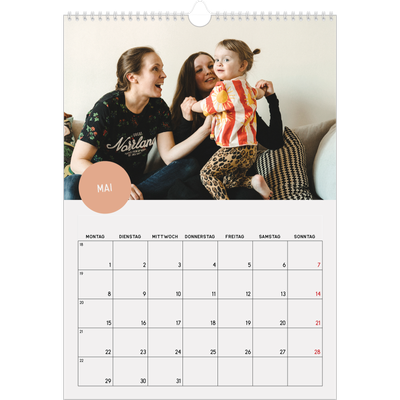 A3 Jahreskalender — Fotosticker [deckblatt]