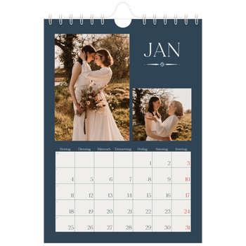 Fotokalender A5 — Schiefer und Serifen