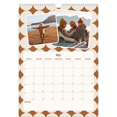 A3 Jahreskalender — Retro-Muster [deckblatt]