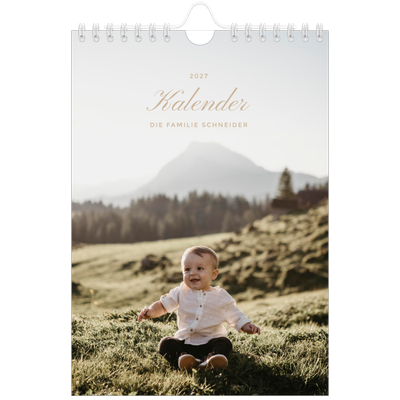 Fotokalender A5 — Eleganter Kalender [deckblatt]