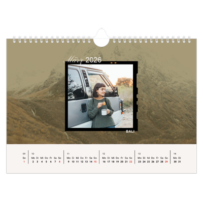 Fotokalender A4 — Wanderlust [Marsch]