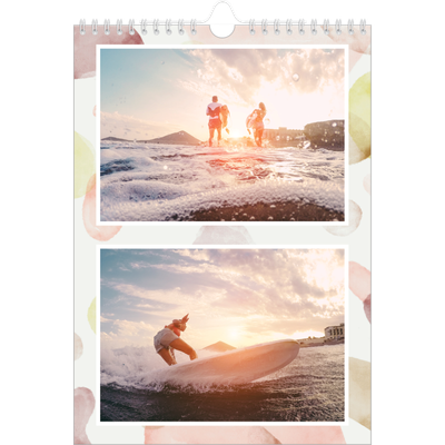 Fotokalender A4 (20 x 30 cm) — Wasserfarbentupfer [deckblatt]