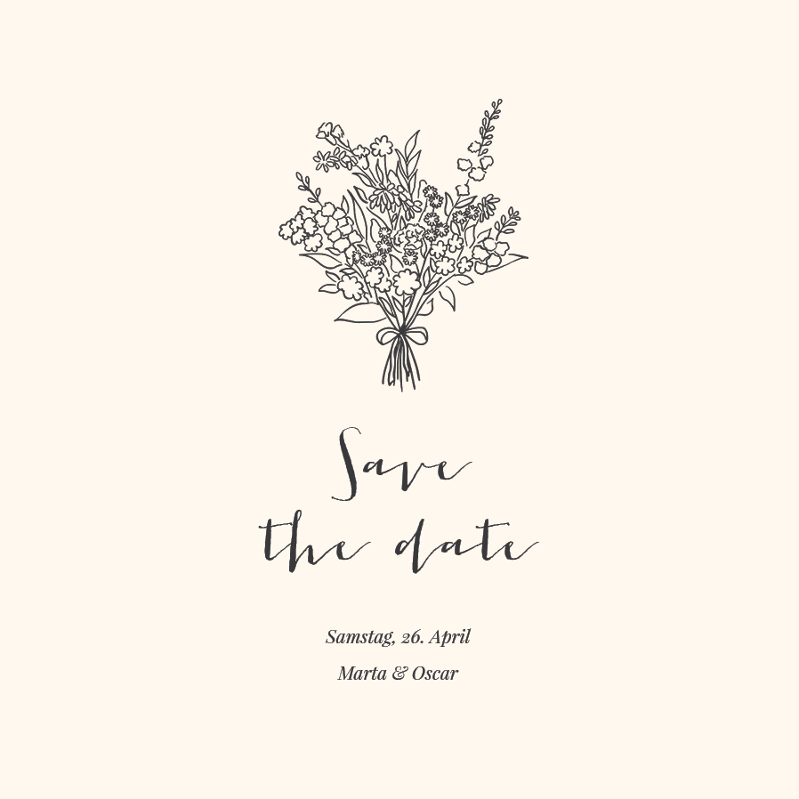 Save the date — Hochzeitskritzeleien