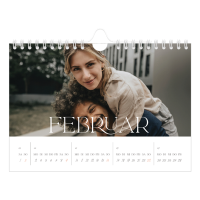 Fotokalender A5 — Überlebensgroß [Februar]