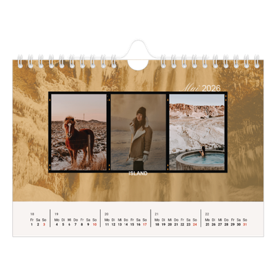 Fotokalender A5 — Wanderlust [deckblatt]