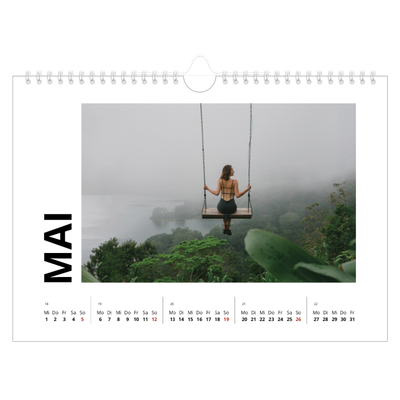 Fotokalender A4 — Weißer Rahmen [deckblatt]