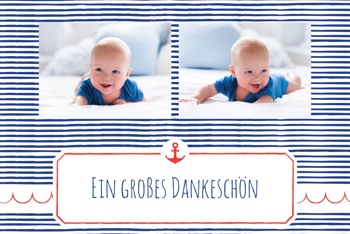 Dankeskarten — Kleiner Seemann