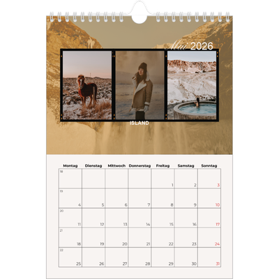 Fotokalender A4 (20 x 30 cm) — Wanderlust [deckblatt]
