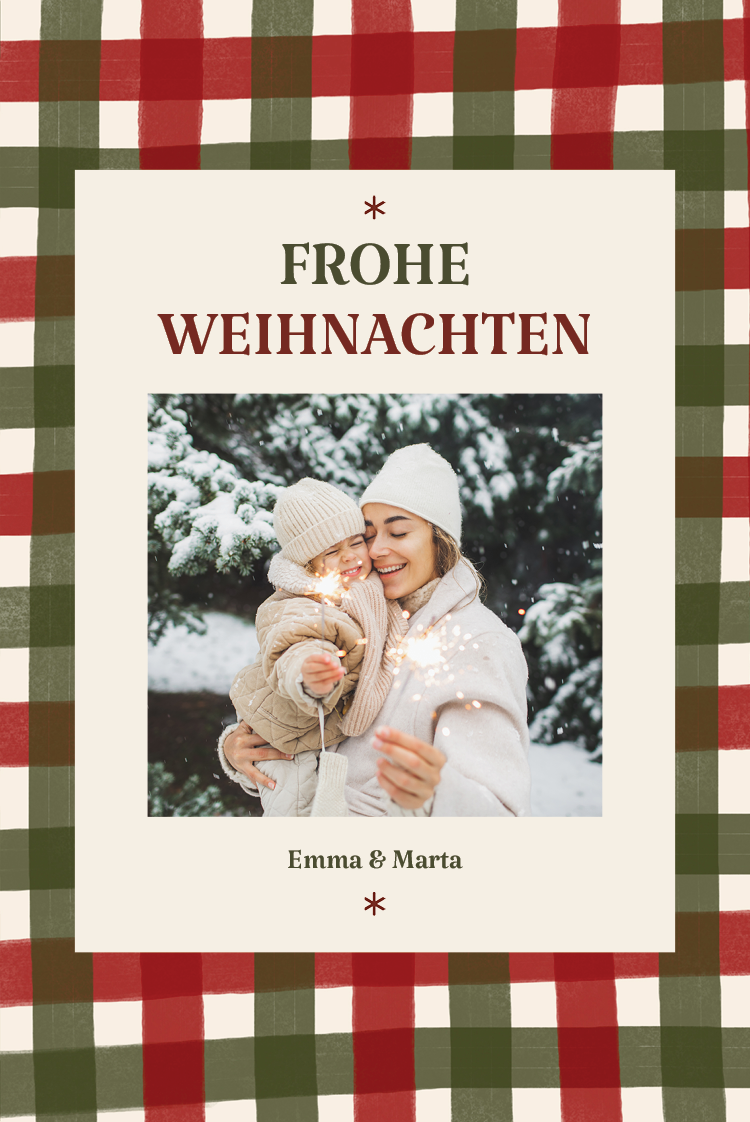Fotokarten — Weihnachtliches Patchwork