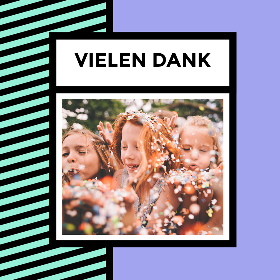 Dankeskarten — Pop art