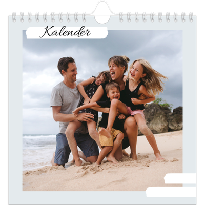 Jahreskalender Quadratisch — Sanfte Farbtöne [deckblatt]