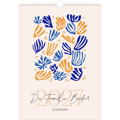 A3 Jahreskalender — Verspielte Korallen [deckblatt]