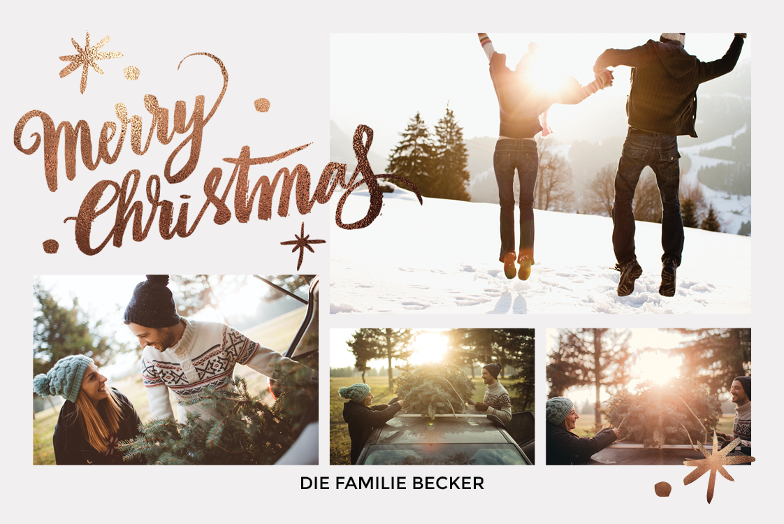 Fotokarten — Funkelnde Weihnachten