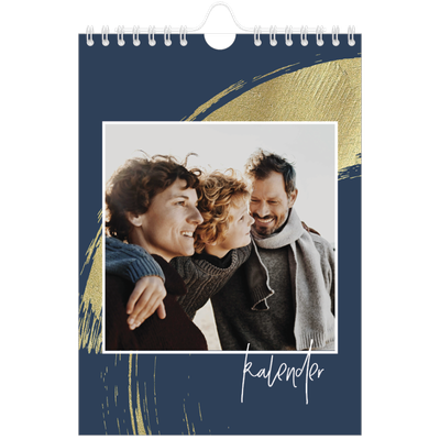 Fotokalender A5 — Goldene Pinselstriche [deckblatt]