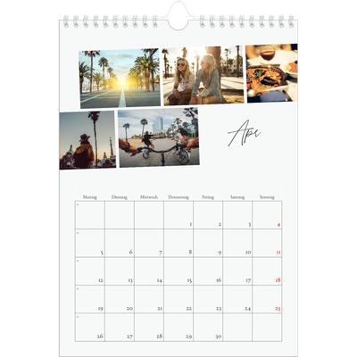 Fotokalender A4 (20 x 30 cm) — Städtereise [April]