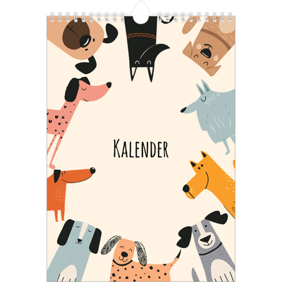 Fotokalender A4 (20 x 30 cm) — Hunde und Kritzeleien [deckblatt]
