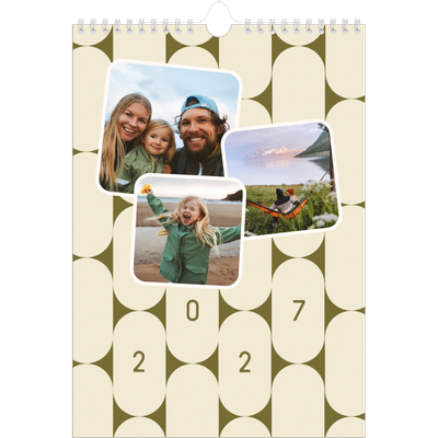 Fotokalender A4 (20 x 30 cm) — Retro-Muster [deckblatt]