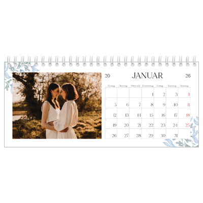 Tischkalender — Elegante Blumen [Januar]