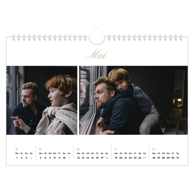 Fotokalender A4 — Eleganter Kalender [deckblatt]