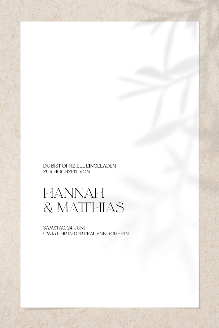 Einladungskarten — Schattenspiele