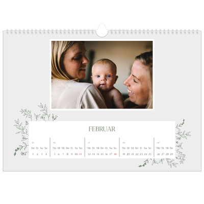 Fotokalender A3 — Zart geblümt [Februar]