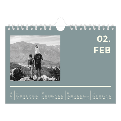 Fotokalender A5 — Modern und kräftig [Februar]