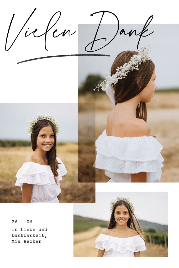 Dankeskarten — Persönliche Note