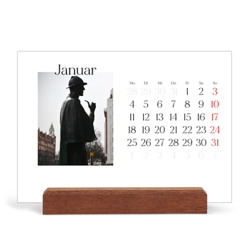 Tischkalender mit Holzfuß Querformat — Mein Reisebericht