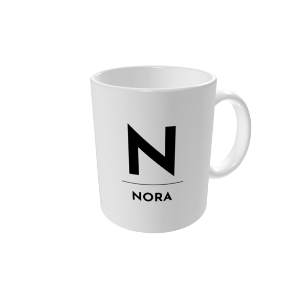 Tasse bedrucken — Buchstaben im Fokus