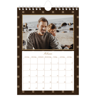 Fotokalender A5 — Vintage Schwarz-Weiß [Februar]