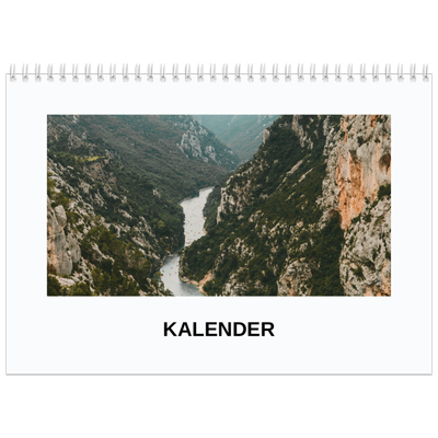 Fotokalender A4 doppelt (30 x 40 cm) — Schlichtes Foto [deckblatt]