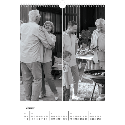 A3 Jahreskalender — Fokus [Februar]