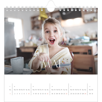 Jahreskalender Quadratisch — Zwölf große Monate [deckblatt]