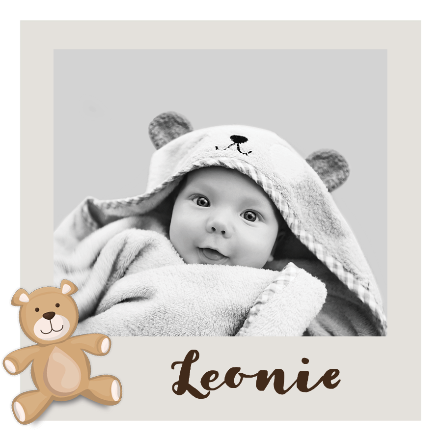 Einladungskarten — Kleiner Teddy