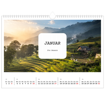 Fotokalender A3 — Die ganze Geschichte