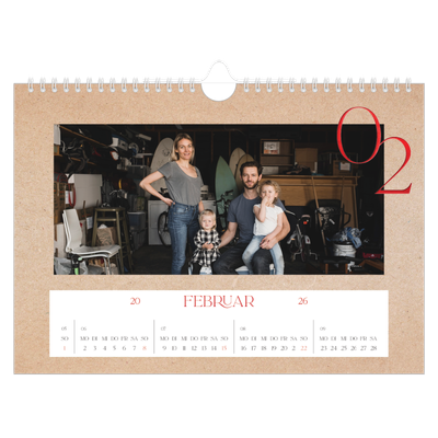 Fotokalender A4 — Ein Hauch von Rot [Februar]