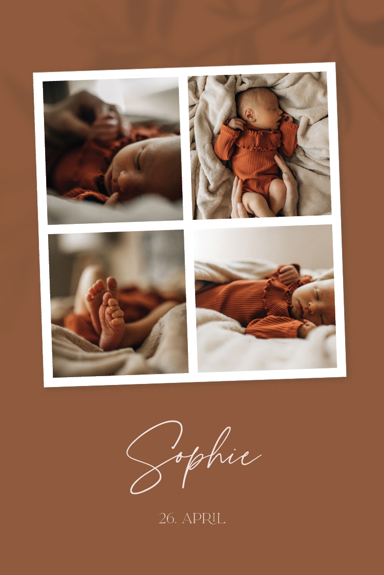 Einladungskarten — Warme Erdtöne