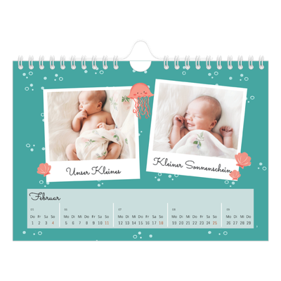 Fotokalender A5 — Süße Tiere [Februar]