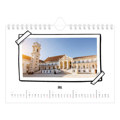 Fotokalender A5 — Scrapbook-Schnappschüsse [April]