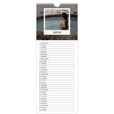 Küchenkalender  — Die Porträtaufnahme [Januar]