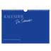 Fotokalender A4 — Kobalt Klassik [deckblatt]
