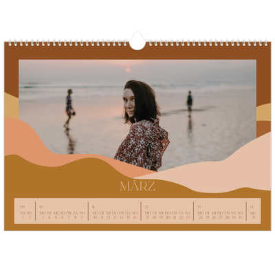 Fotokalender A3 — Berge in neutralen Farbtönen [Marsch]